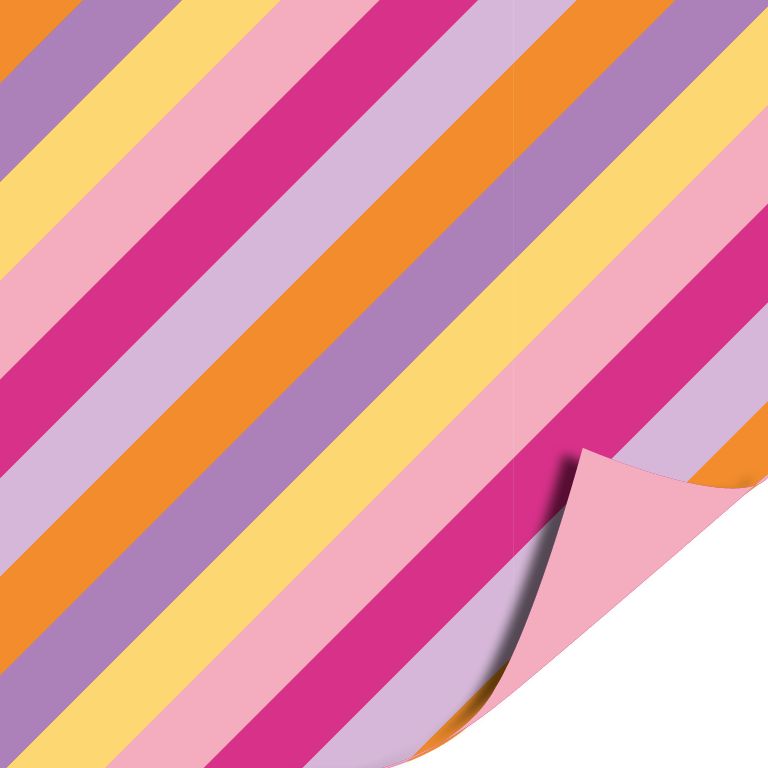 Inpakpapier - Stripes pink