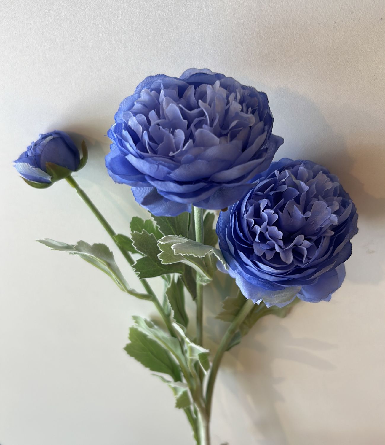 Kunstbloem - Ranonkel - Blauw