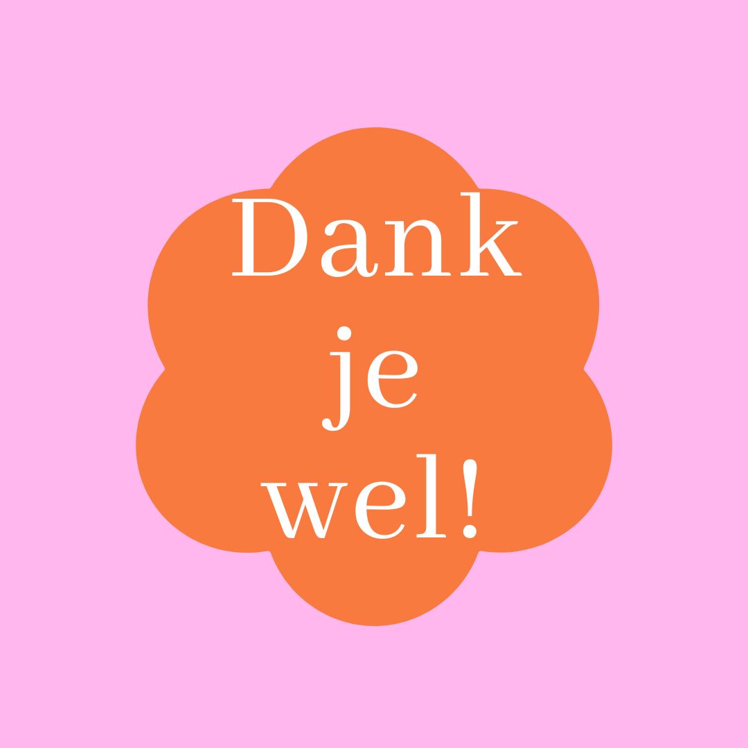 Vivir Sfeer - Een berichtje in een SFEERlichtje - Dankjewel!