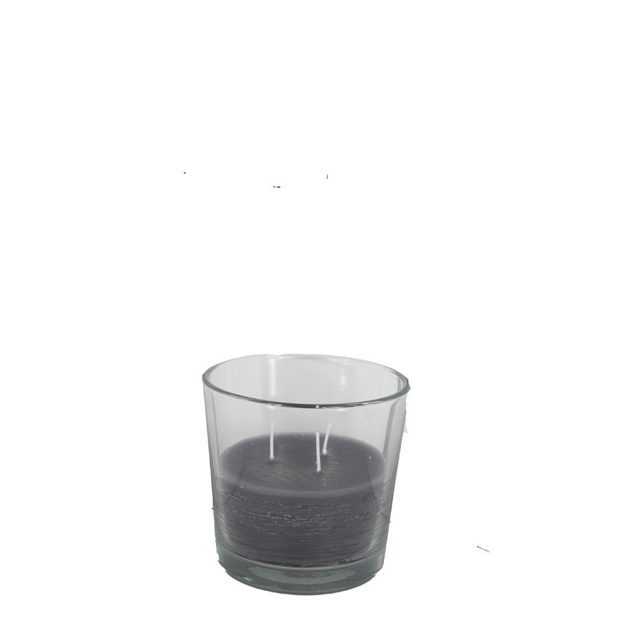 Kaars in glas - Groot - Dark grey