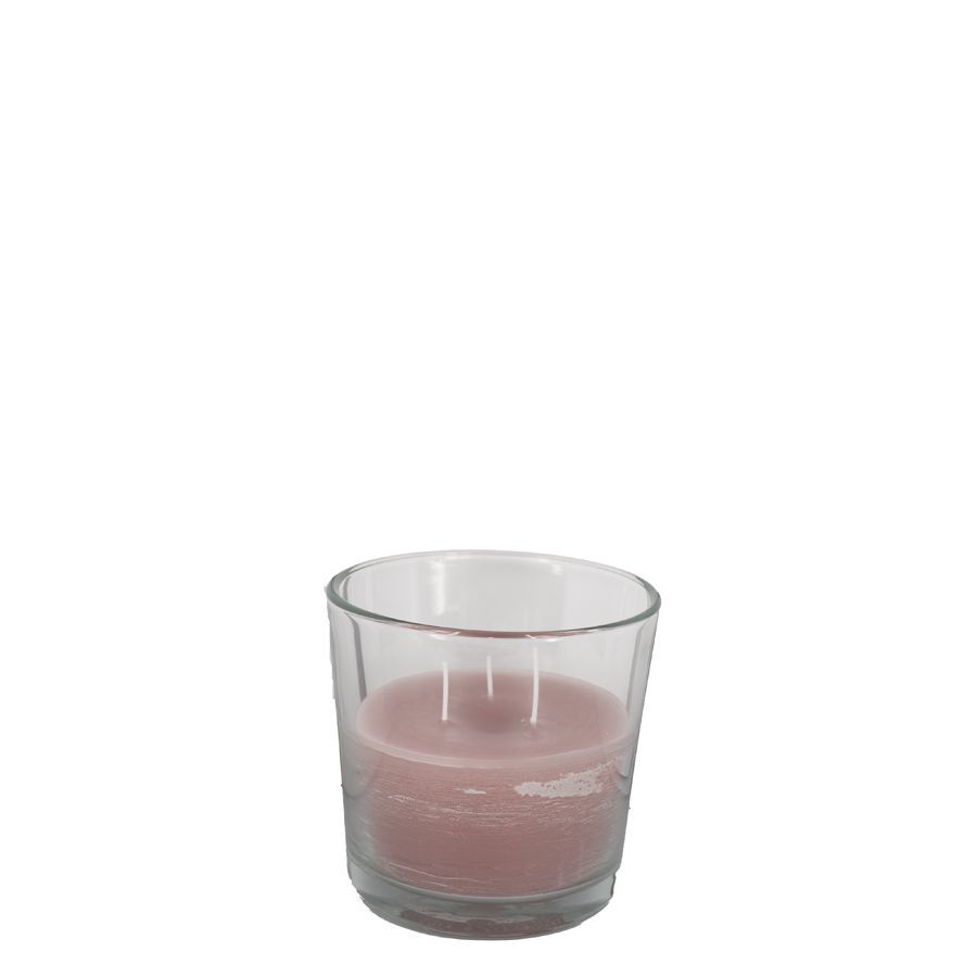 Kaars in glas - Groot - Antique pink