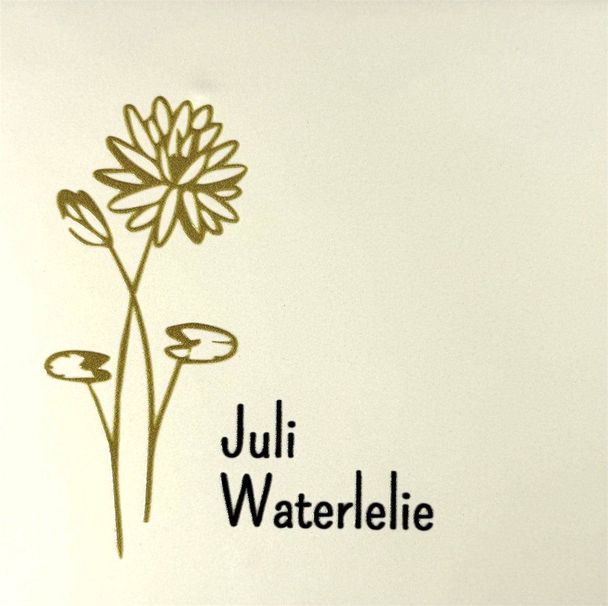 Tegeltje - Geboortetegel - Juli