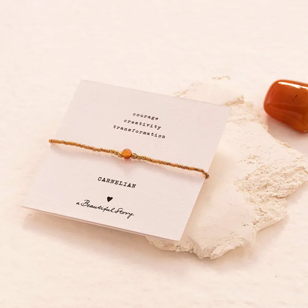 Gemstone Card - Iris - Carneool