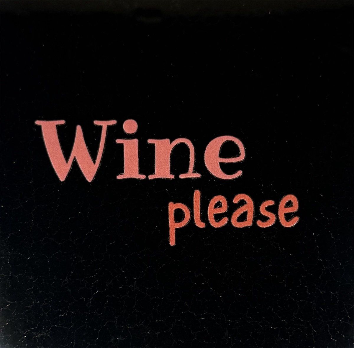 Tegeltje - Wine please - Goud/oranje