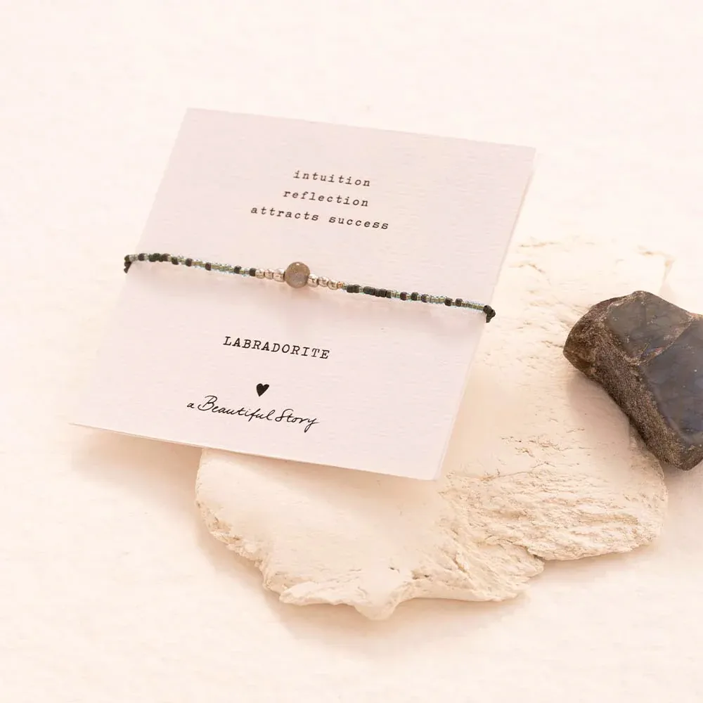 Gemstone Card - Iris - Labradoriet