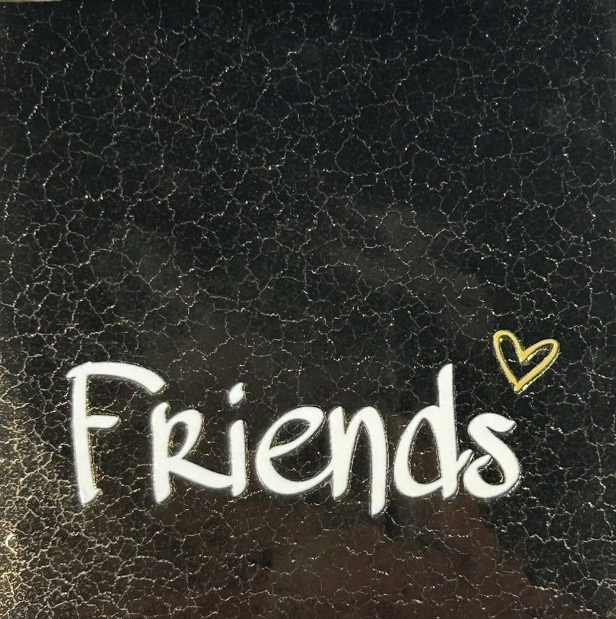 Tegeltje - Friends - Goud