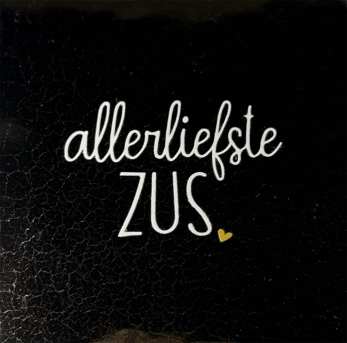 Tegeltje - Zus - Goud