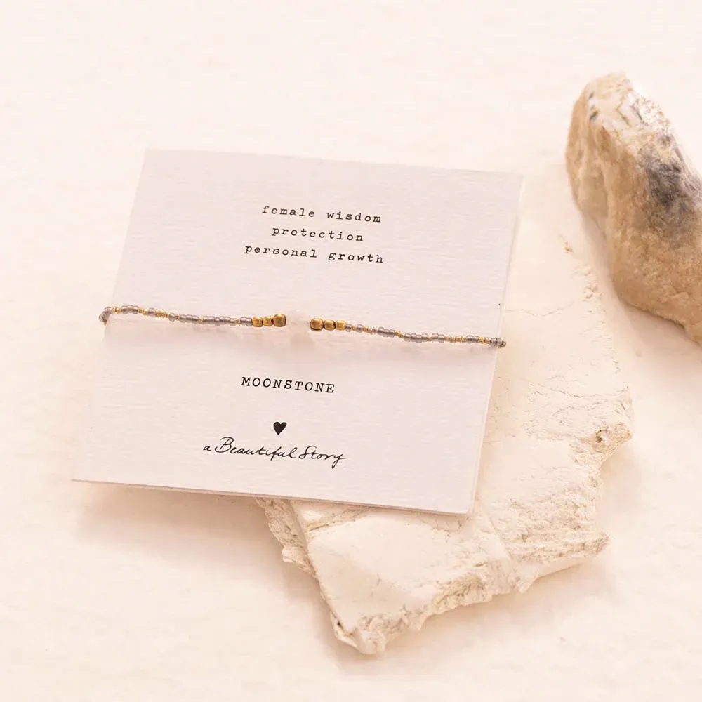 Gemstone Card - Iris - Maansteen