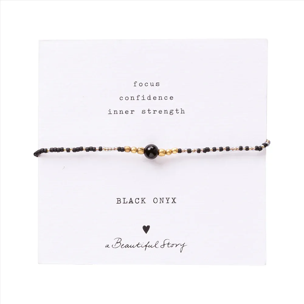 Gemstone Card - Iris - Zwarte Onyx