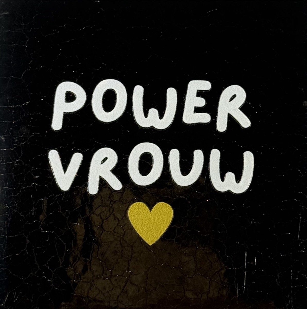 Tegeltje - Powervrouw - Goud/crème