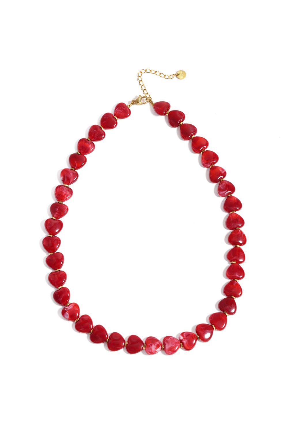 Ketting - Hartjes - Crimson