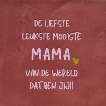 Tegeltje - Mama - Roze