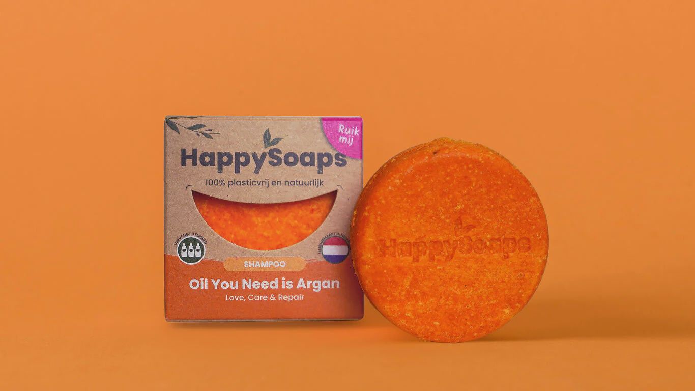 Happy Soaps - Shampoo Bar - Oil You Need is Argan - Love, Care &amp; Repair