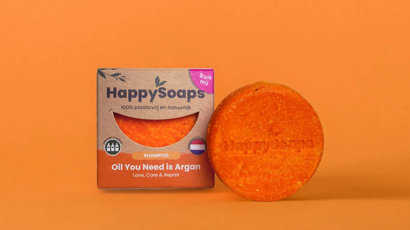 Happy Soaps - Shampoo Bar - Oil You Need is Argan - Love, Care &amp; Repair