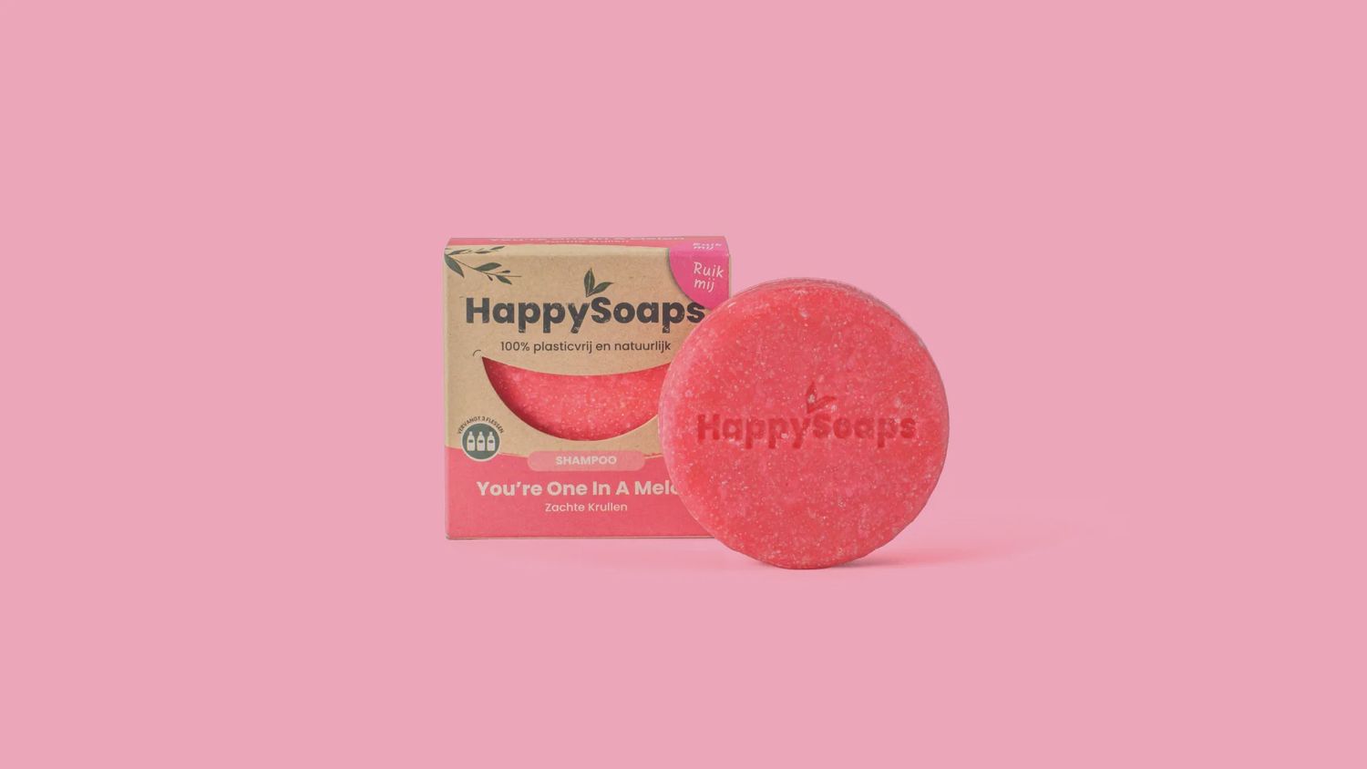 HappySoaps - Shampoo Bar - You're One in a Melon - 70g