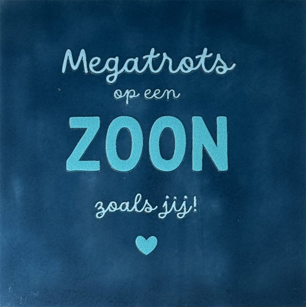 Tegeltje - Zoon - Blauw
