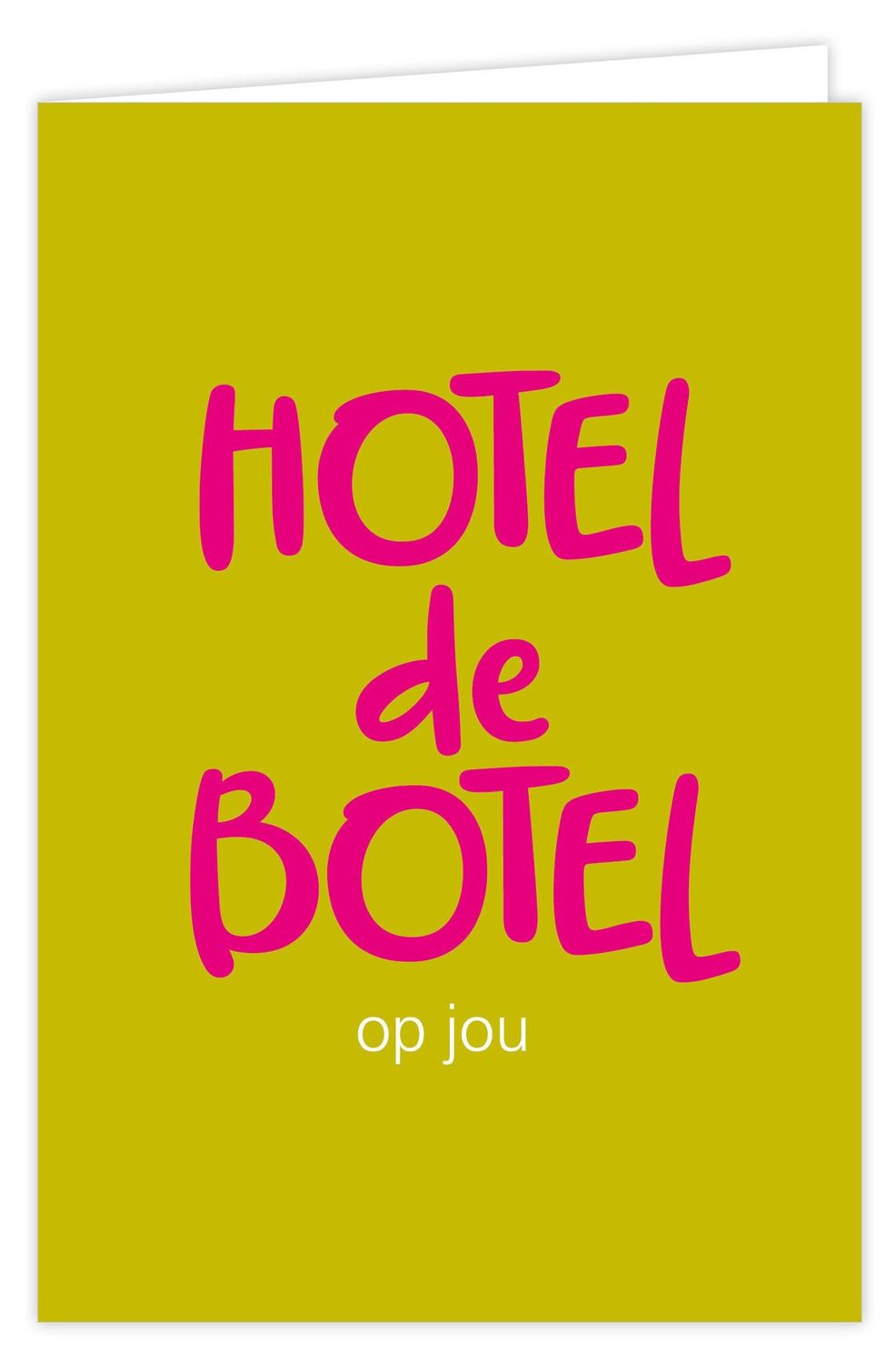 Wenskaart - Boost - Hotel de botel