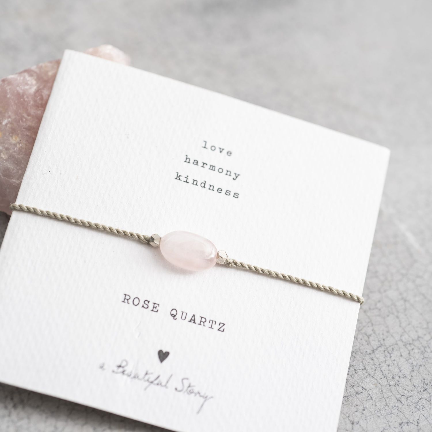 Gemstone Card - Rose Quartz