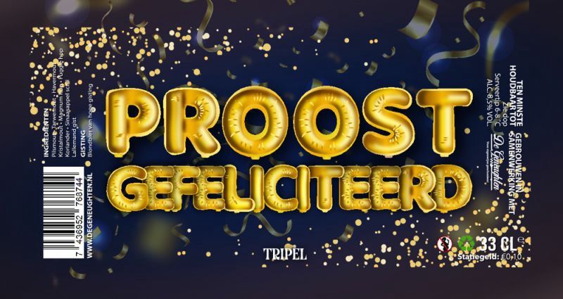 Bier - Proost gefeliciteerd - Tripel
