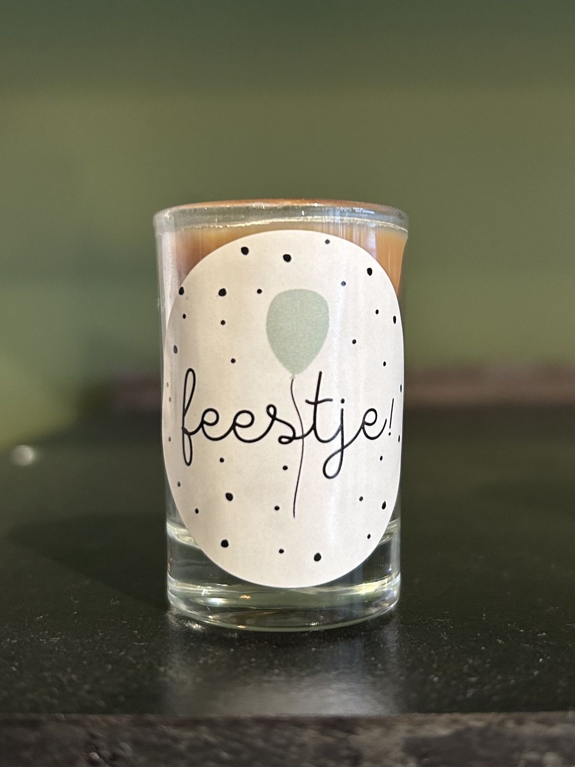Mini kaarsje in glas