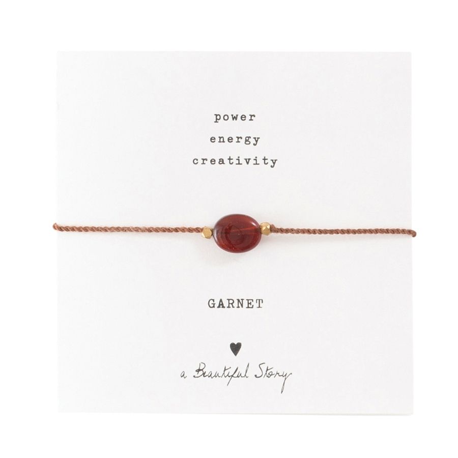 Gemstone Card - Garnet