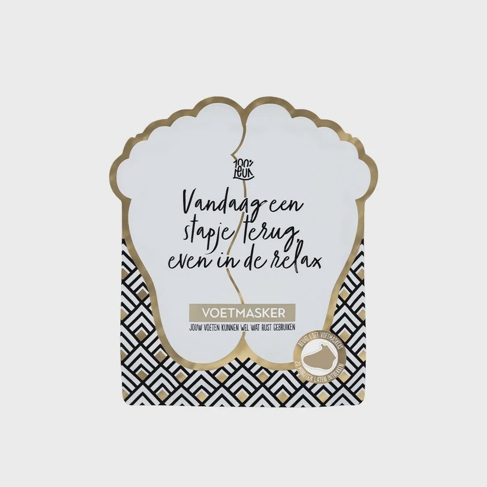 100% Leuk - Voetenmasker – Even in de relax