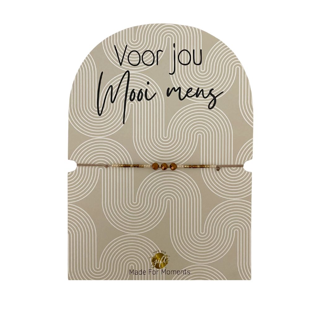 Armbandje – Voor jou, mooi mens