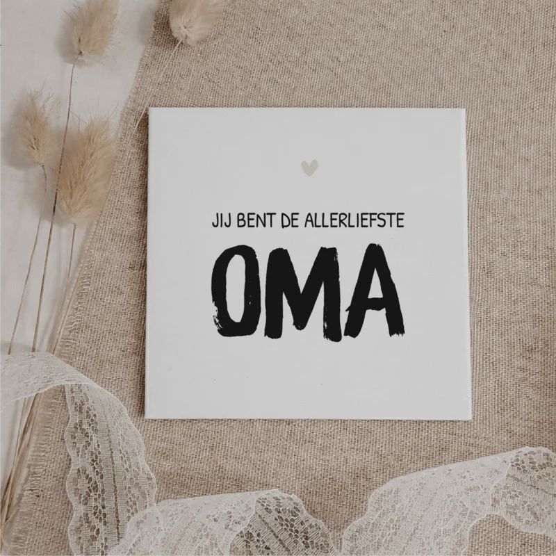 Tegeltje - Oma