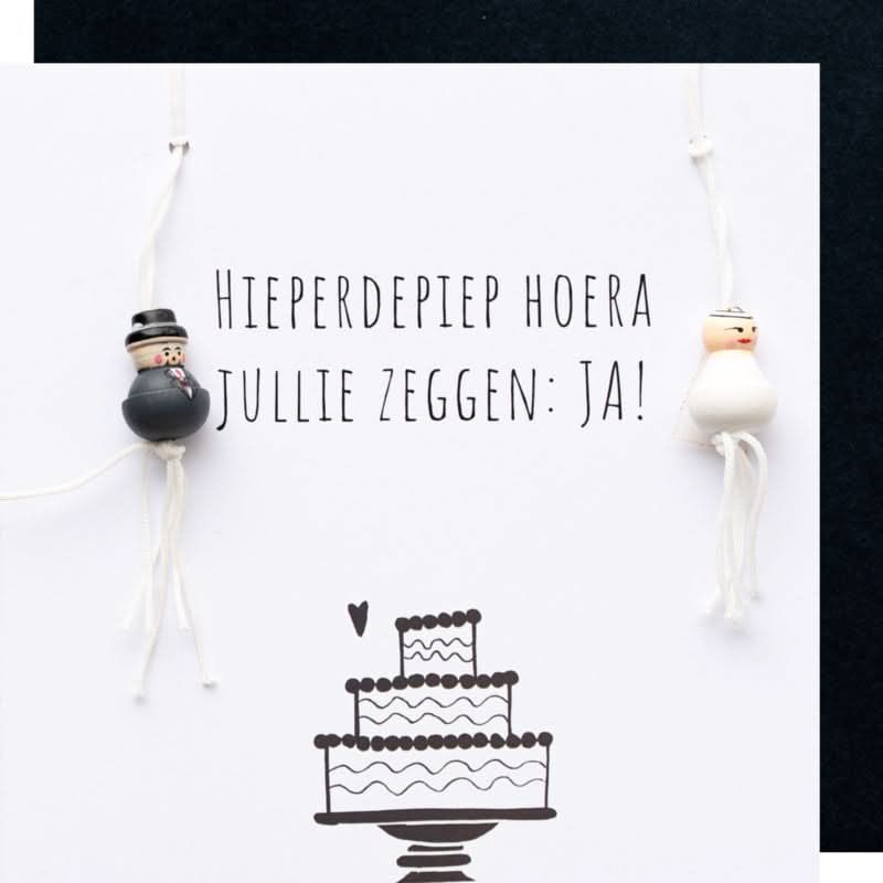 Wenskaart - Jullie zeggen: JA!