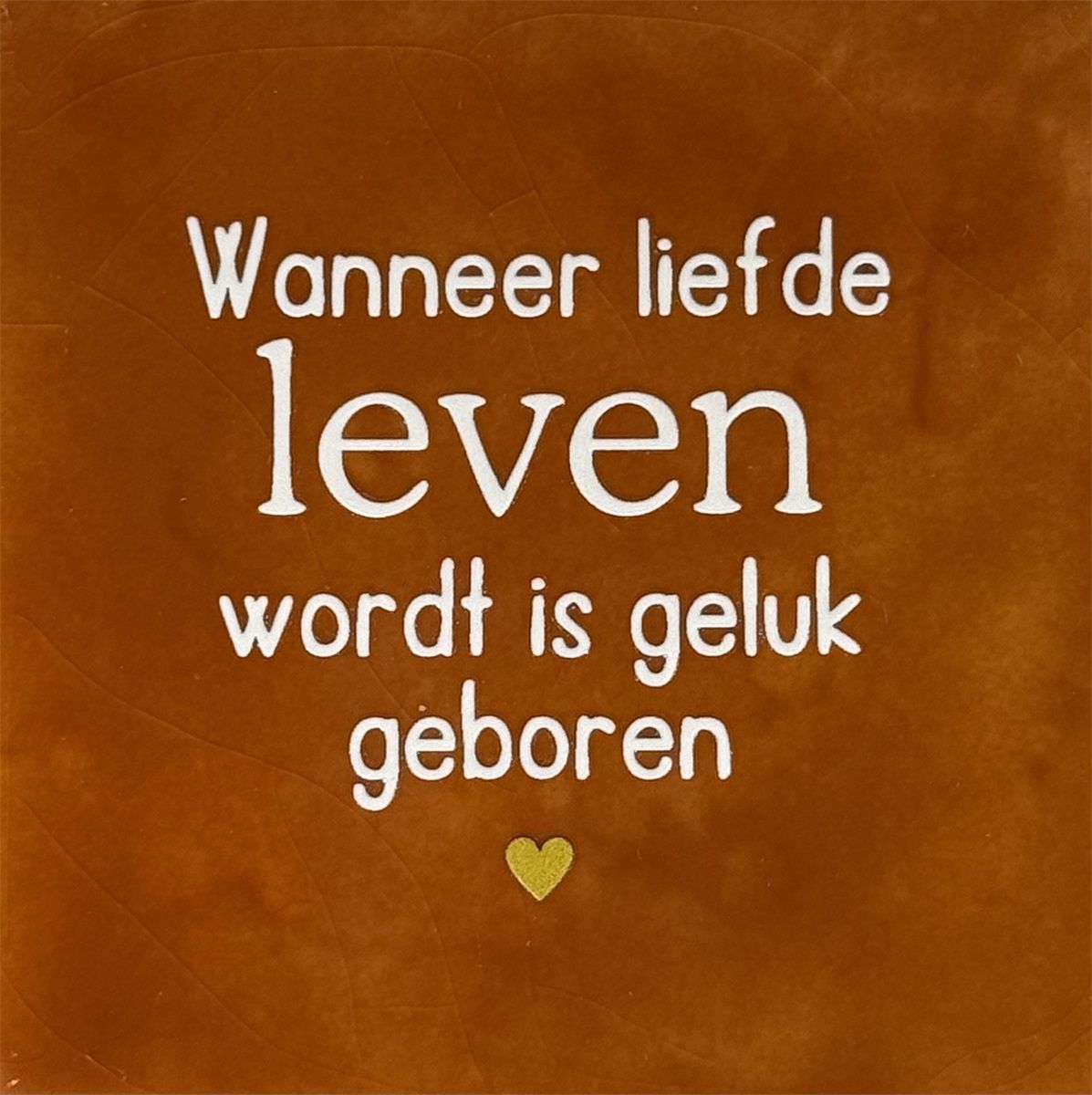 Tegeltje - Wanneer liefde leven wordt - Terra