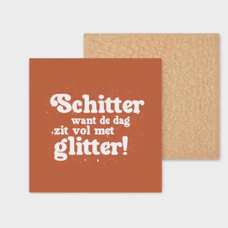 Tegeltje - AGW - Schitter - Roest