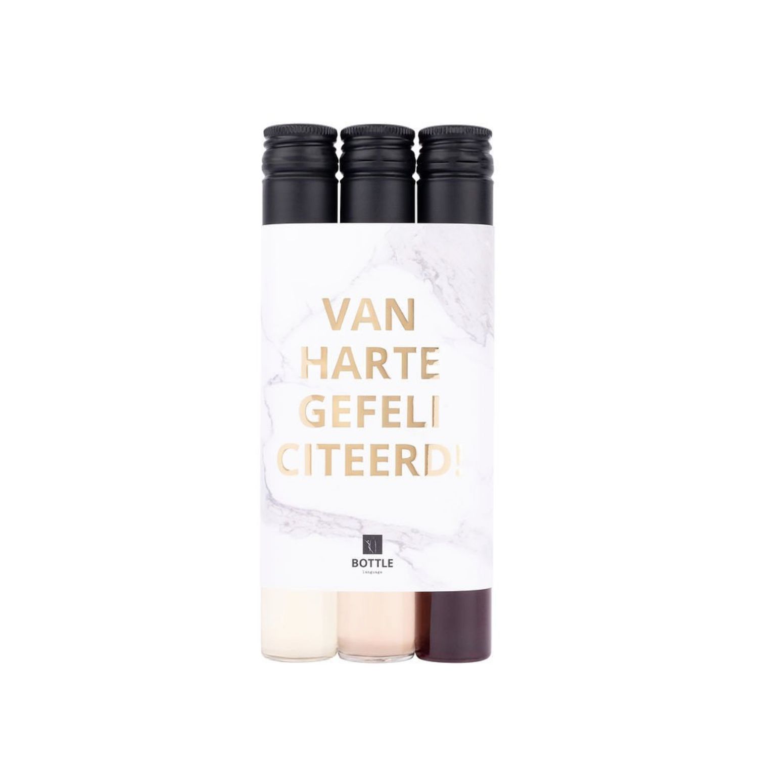 'n proevewijntje - Van harte gefeliciteerd - Goud