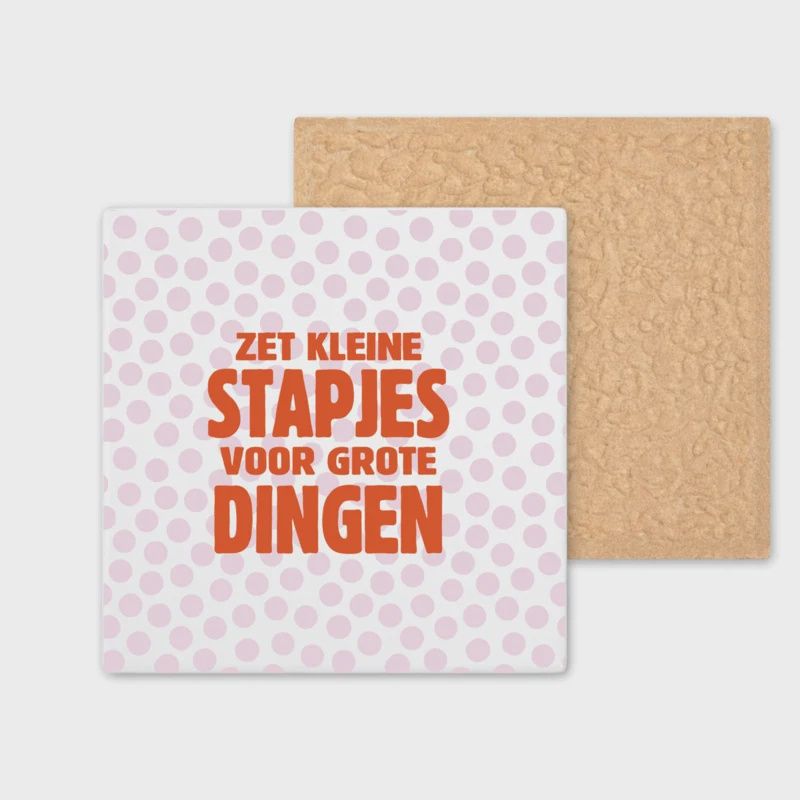 Tegeltje - AGW - Kleine stapjes