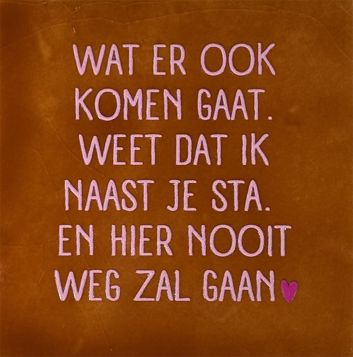 Tegeltje - Wat er ook komen gaat… - Terra