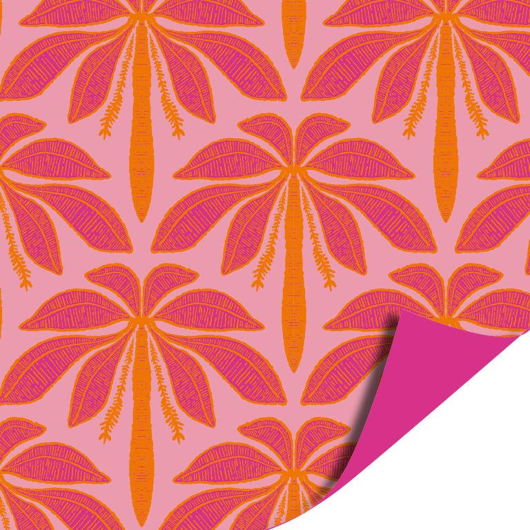Inpakpapier - Sunset palms