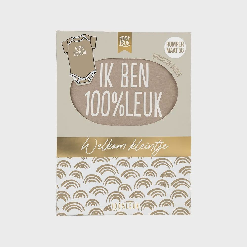 100% Leuk - Baby romper in box