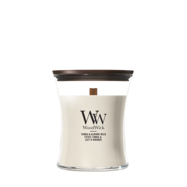 WoodWick - Tonka &amp; almond milk - Medium