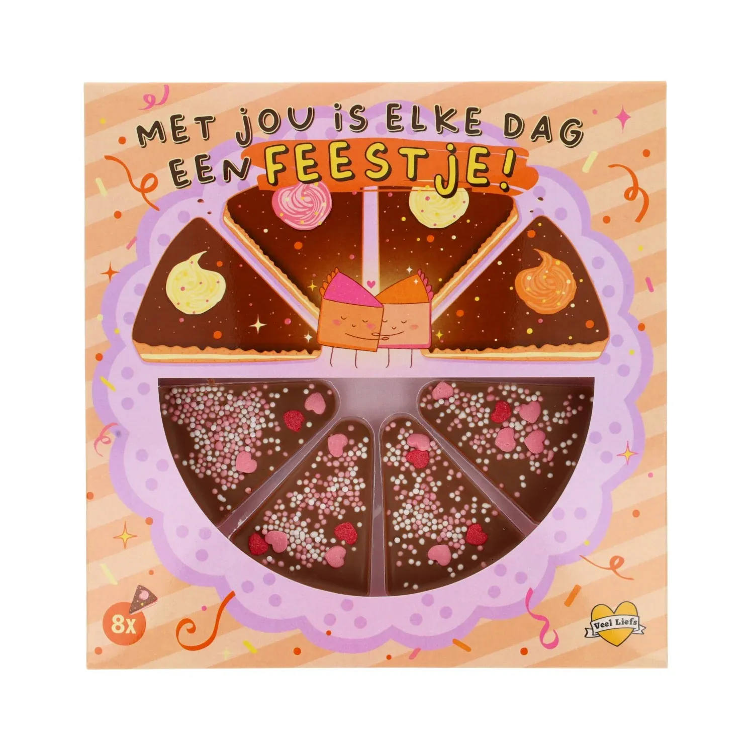 Chocoladetaartje - Met jou is elke dag een feestje!