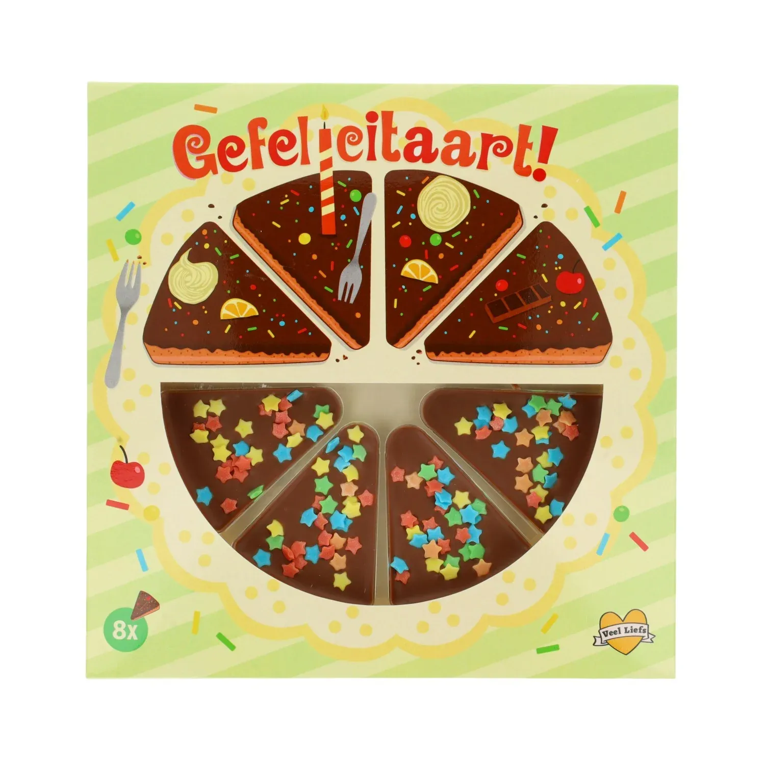 Chocoladetaartje - Gefelicitaart!