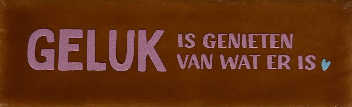 Tegeltje - DO - Geluk - Terra
