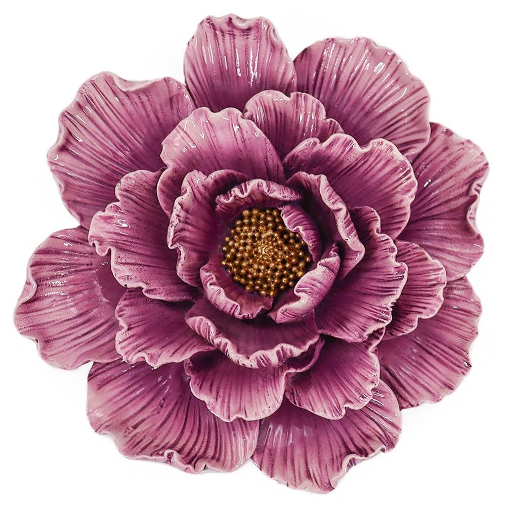 Wanddecoratie - Bloem - Paars