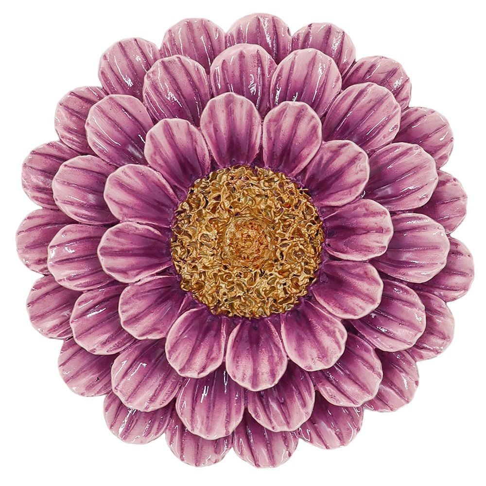Wanddecoratie - Bloem - Paars - M