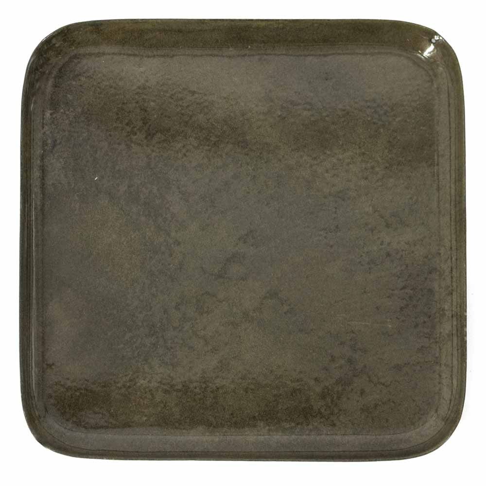 Metalen dienblad - Vierkant - Olive