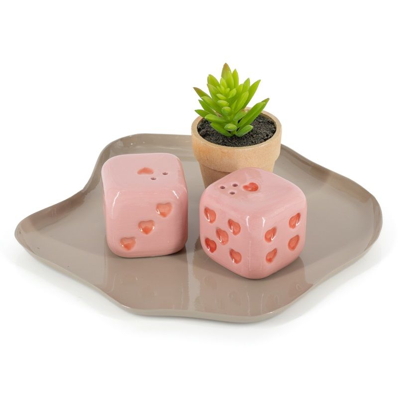 Metalen dienblad - Mori - Glossy sand