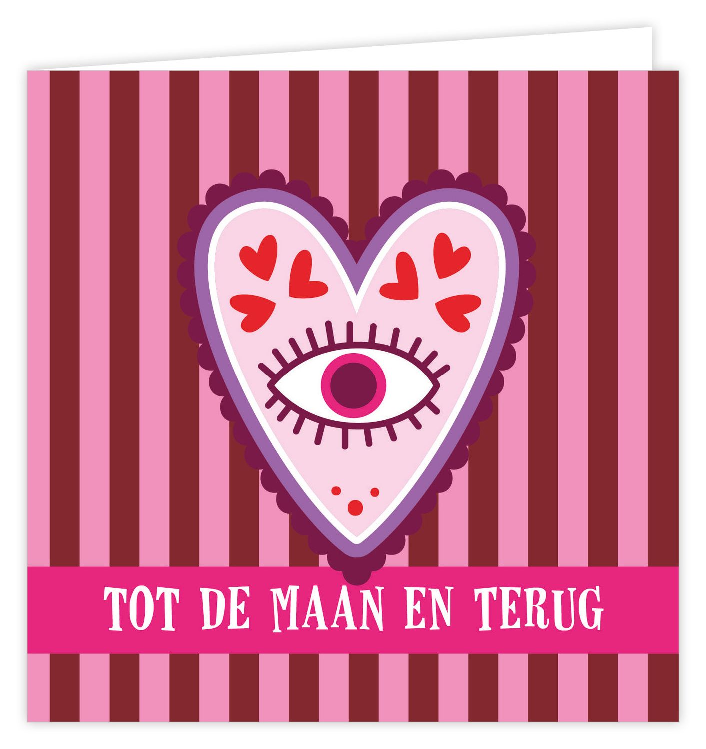 Wenskaart - Palm - Tot de maan en terug