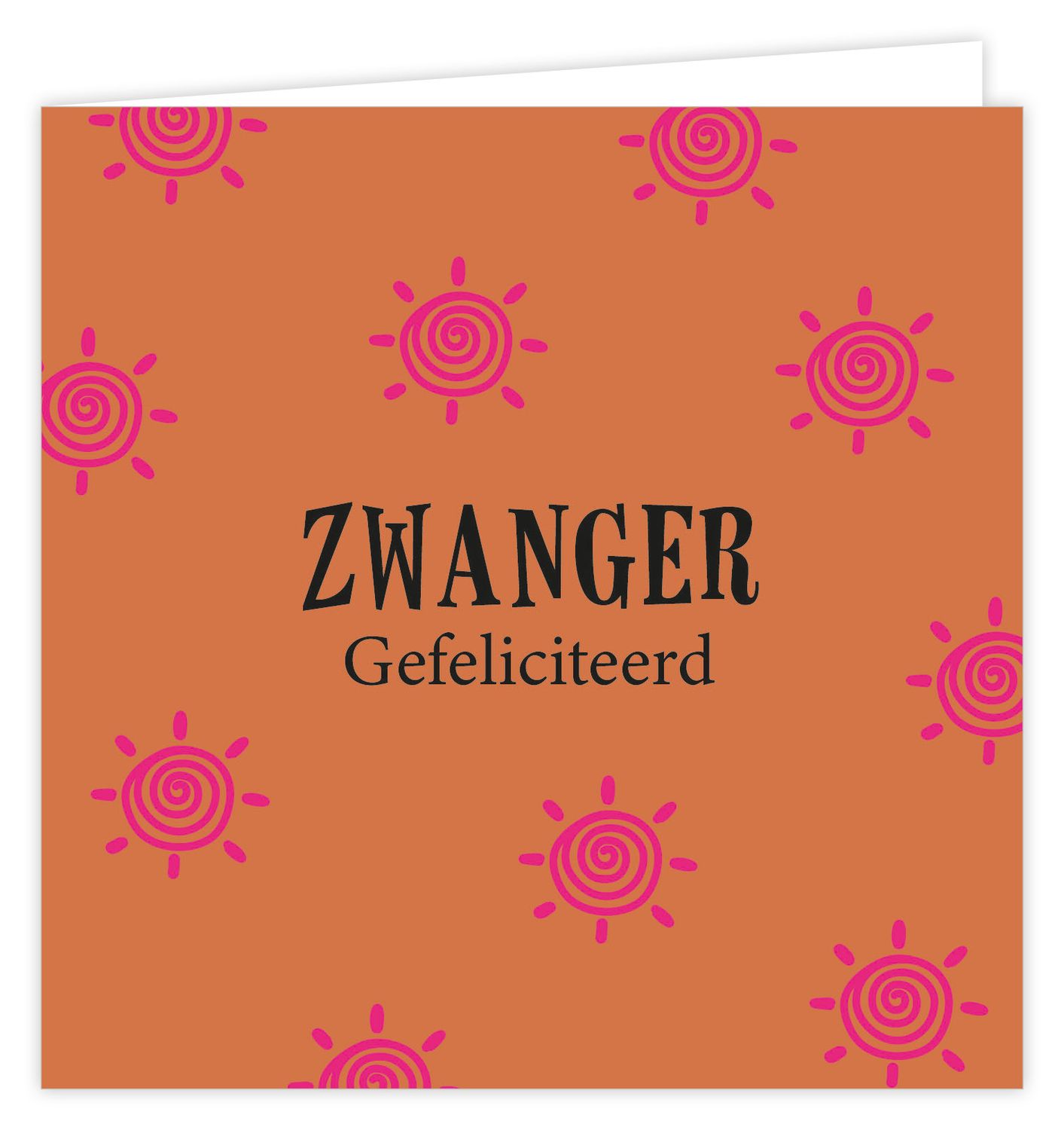 Wenskaart - Palm - Zwanger