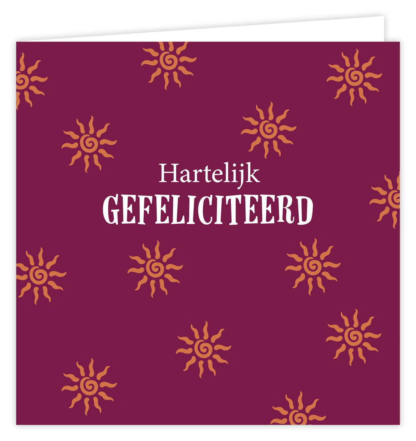 Wenskaart - Palm - Hartelijk gefeliciteerd