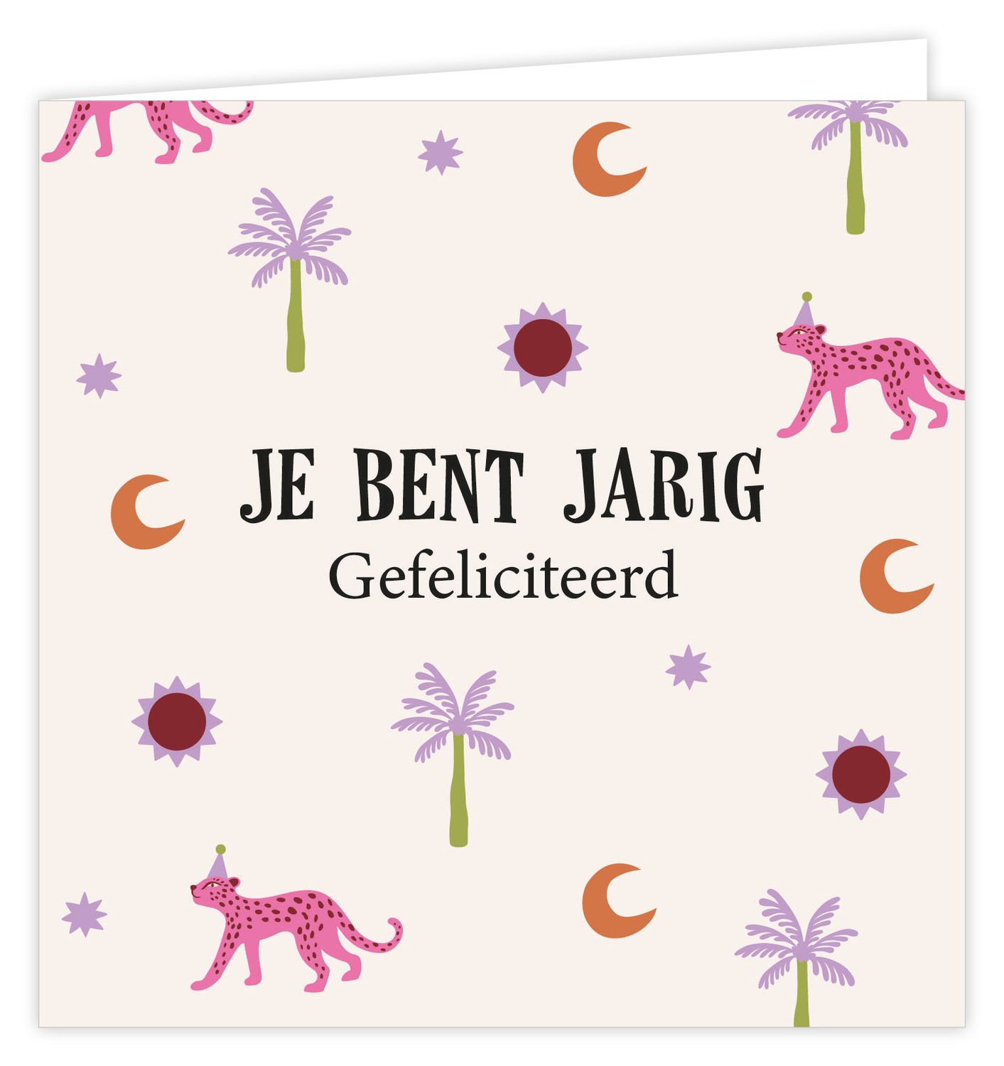 Wenskaart - Palm - Je bent jarig gefeliciteerd