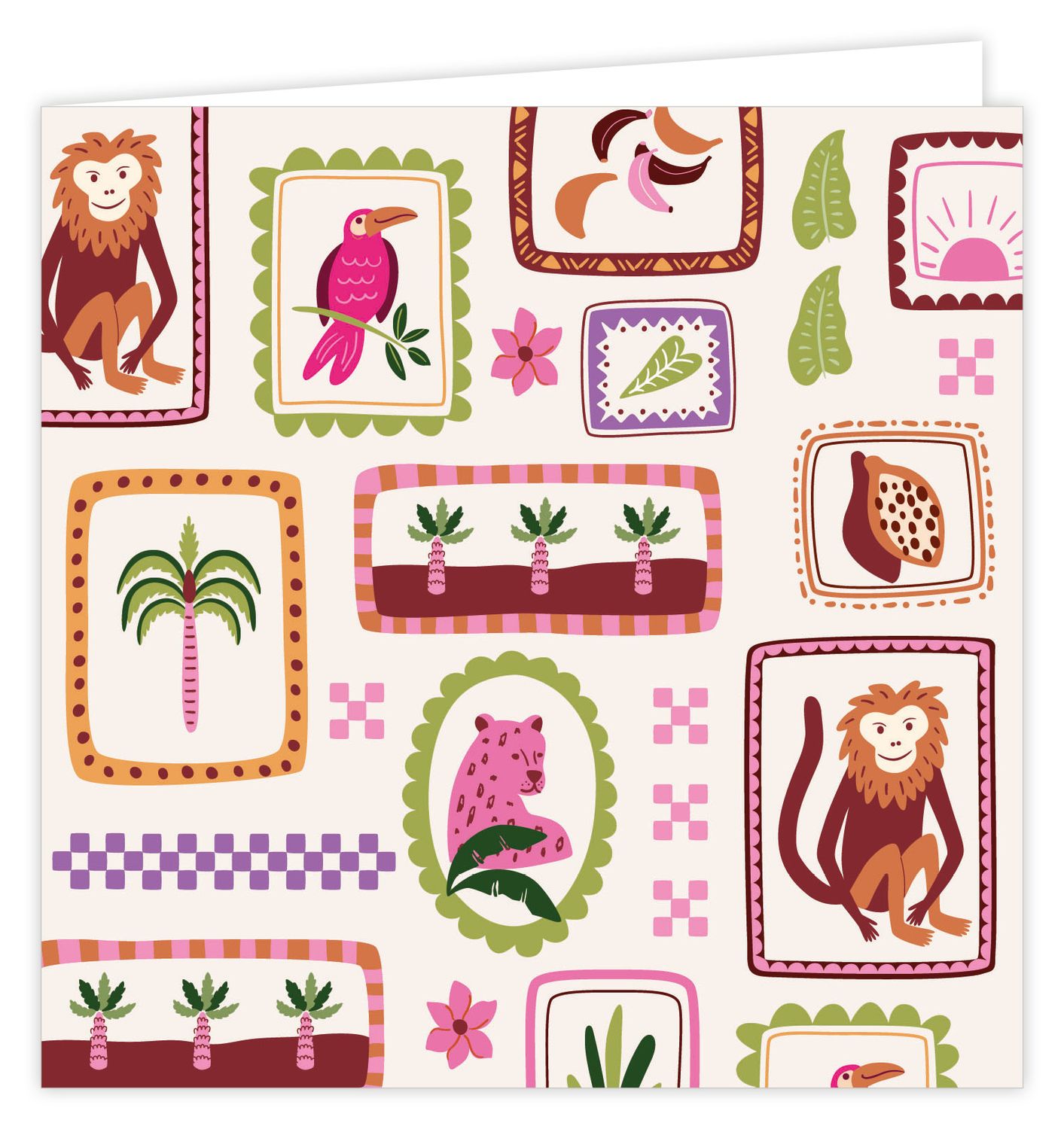 Wenskaart - Palm - Print