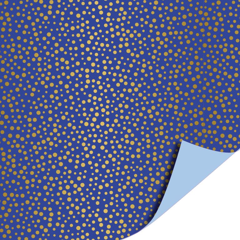 Inpakpapier - Luxury dots - Blue